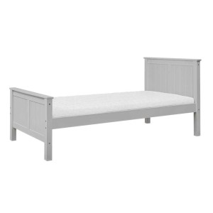 ŁÓŻKO POJEDYNCZE 90 CM SZARE COLLET - INMONDO