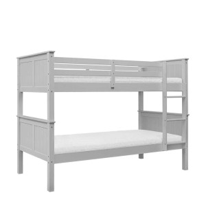ŁÓŻKO PIĘTROWE DUO 90 CM SZARE COLLET - INMONDO 