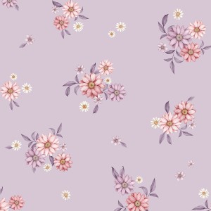 TAPETA DLA DZIEWCZYNKI VERY PURPLE LAWENDA - DEKORILLO 