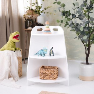 REGAŁ MONTESSORI NAROŻNY KOŃCOWY WYSOKI KOLORY - SKLEJKOVE