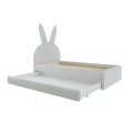 Łóżko tapicerowane Bunny dla dziecka