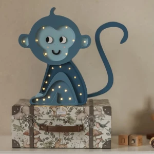 LITTLE LIGHTS - MONKEY LAMP COBALT JUNGLE