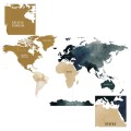 naklejka na ścianę do pokoju dziecka mapa świata