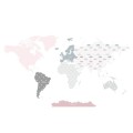 naklejka na ścianę mapa świata