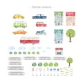 zestaw naklejek na ścianę samochody