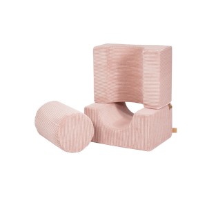 MEOW BABY - MODUŁ 3 ELEMENTY SHAPE SZTRUKS AESTHETIC PUDROWY RÓŻ