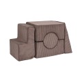MODUŁ 5 ELEMENTÓW SHAPE SZTRUKS AESTHETIC BRĄZOWY
