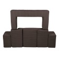 SOFA BRICKS AESTHETIC BRĄZOWA