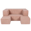 SOFA CUBE AESTHETIC PUDROWY RÓŻ