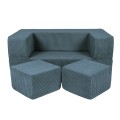 SOFA CUBE AESTHETIC TURKUSOWA