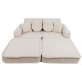 sofa modułowa dziecięca kremowa
