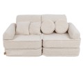 sofa modułowa dziecięca kremowa