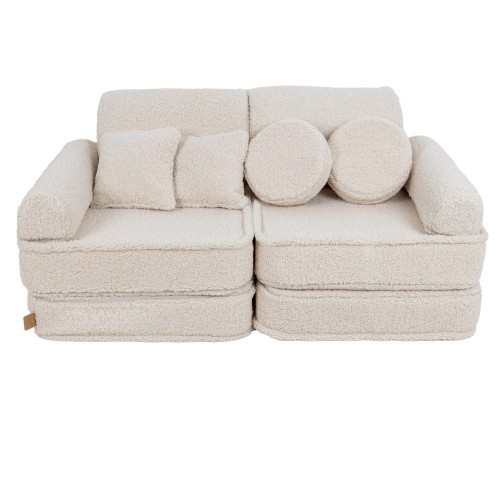 sofa modułowa dziecięca kremowa