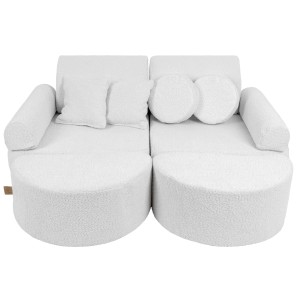 MEOW BABY - POCKET SOFA MAX BOUCLE BIAŁA