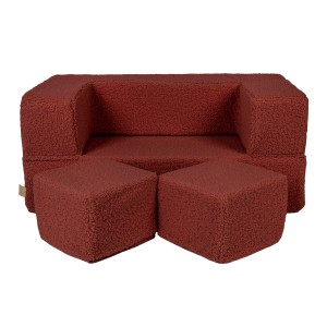 MEOW BABY - SOFA CUBE BEARLY BRĄZOWA