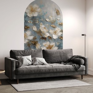 NAKLEJKA W KSZTAŁCIE ŁUKU KWIATY - YOKO DESIGN