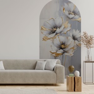 NAKLEJKA W KSZTAŁCIE ŁUKU KWIATY - YOKO DESIGN