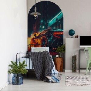 NAKLEJKA W KSZTAŁCIE ŁUKU SAMOCHÓD - YOKO DESIGN