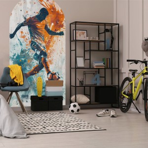 NAKLEJKA W KSZTAŁCIE ŁUKU PIŁKARZ - YOKO DESIGN