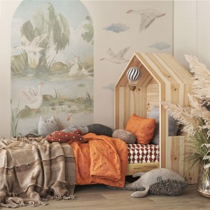 NAKLEJKA W KSZTAŁCIE ŁUKU GĄSKI PIKNIK NAD STAWEM - YOKO DESIGN