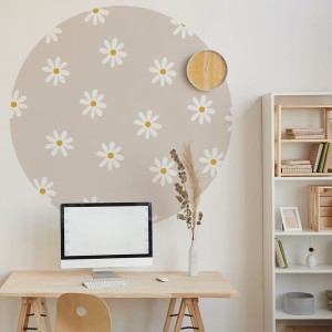 NAKLEJKA W KSZTAŁCIE KOŁA STOKROTKI - YOKO DESIGN