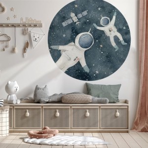 NAKLEJKA W KSZTAŁCIE KOŁA KOSMONAUCI - YOKO DESIGN