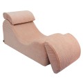 WAVE LOUNGER SZTRUKSOWY AESTHETIC PUDROWY RÓŻ
