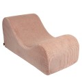 WAVE LOUNGER SZTRUKSOWY AESTHETIC PUDROWY RÓŻ