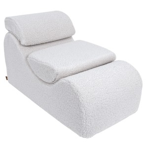 MEOW BABY - WAVE LOUNGER BEARLY BIAŁY