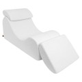 WAVE LOUNGER BOUCLE BIAŁY