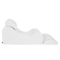 WAVE LOUNGER BOUCLE BIAŁY