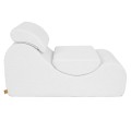 WAVE LOUNGER BOUCLE BIAŁY