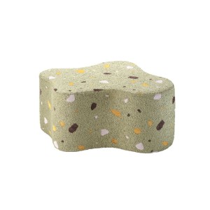 Mała pufka dla dziecka Cloud Terrazzo Moss - Wigiwama