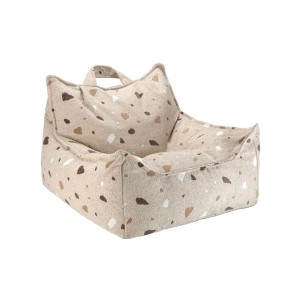 Fotel pufa dla dziecka Beanbag Terrazzo Sand - Wigiwama