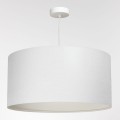 LAMPA WISZĄCA LEN BIAŁA