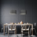 LAMPA WISZĄCA LEN GRAFIT
