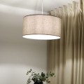 LAMPA WISZĄCA LEN BEŻ