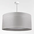 LAMPA WISZĄCA DUO LEN SZARY