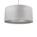 LAMPA WISZĄCA DUO LEN SZARY
