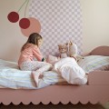 Łóżko młodzieżowe Babushka 90x200 cm w kolorze pudrowego różu