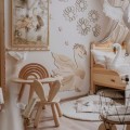 WOODEN ONE-LINE STYLE WALL FLOWERS