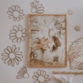 WOODEN ONE-LINE STYLE WALL FLOWERS