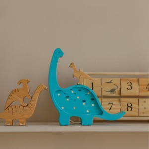 LAMPKA DINO DIPLODOK MINI BRIGHT CYAN - LITTLE LIGHTS