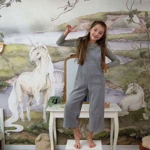 MURAL MAGIC UNICORNS - TAPETA DZIECIĘCA  Z JEDNOROŻCEM - DEKORILLO