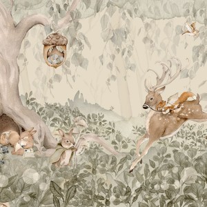 DEKORILLO MURAL FOREST TAPETA LAS - PRÓBKA TAPETY