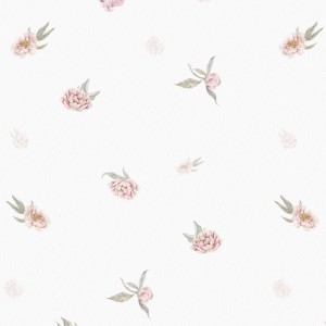 TAPETA KWIATY DROBNE PIWONIE - YOKO DESIGN