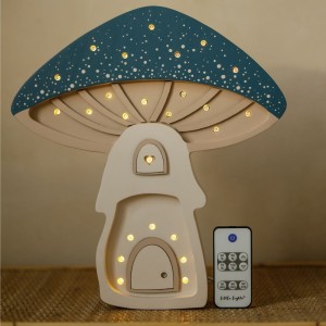 LAMPKA GRZYBEK STARRY NIGHTS BLUE - LITTLE LIGHTS