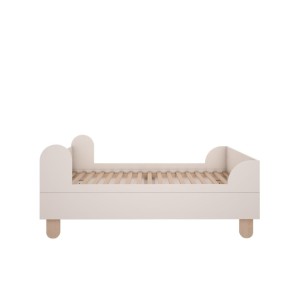 ŁÓŻKO BASIC ZŁAMANA BIEL 80X160 CM - WOOD LUCK DESIGN