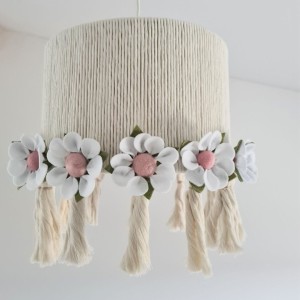 LAMPA SUFITOWA DLA DZIECKA KWIATOWE LOVE - MARMYS FELT STUDIO