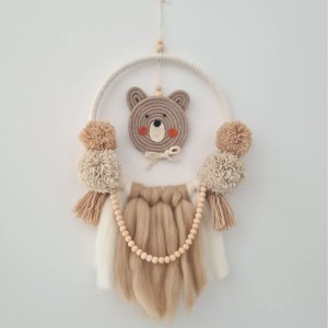 ZAWIESZKA ŁAPACZ SNÓW MIŚ BOHO - MARMYS FELT STUDIO